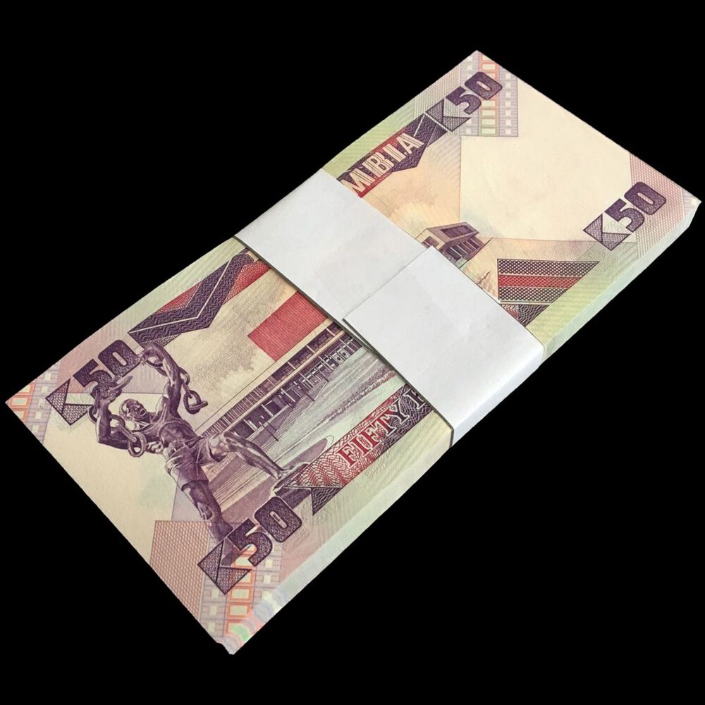 Zambia - 50 Kwacha 1988 - Pick- 28 / B129 - Bundle 100 PCS