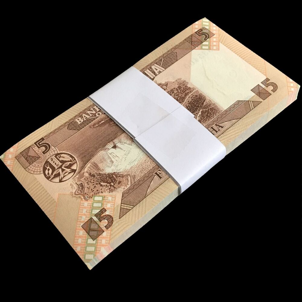 Zambia - 5 Kwacha 1988 - Pick- 25d / B126d - Bundle 100 PCS