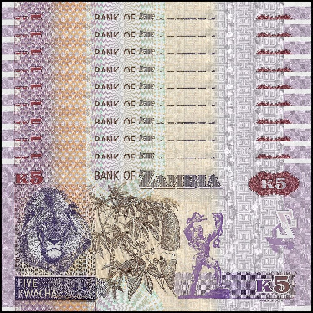 Zambia - 5 Kwacha 2020 - Pick- NEW / B166b - Set 10 PCS