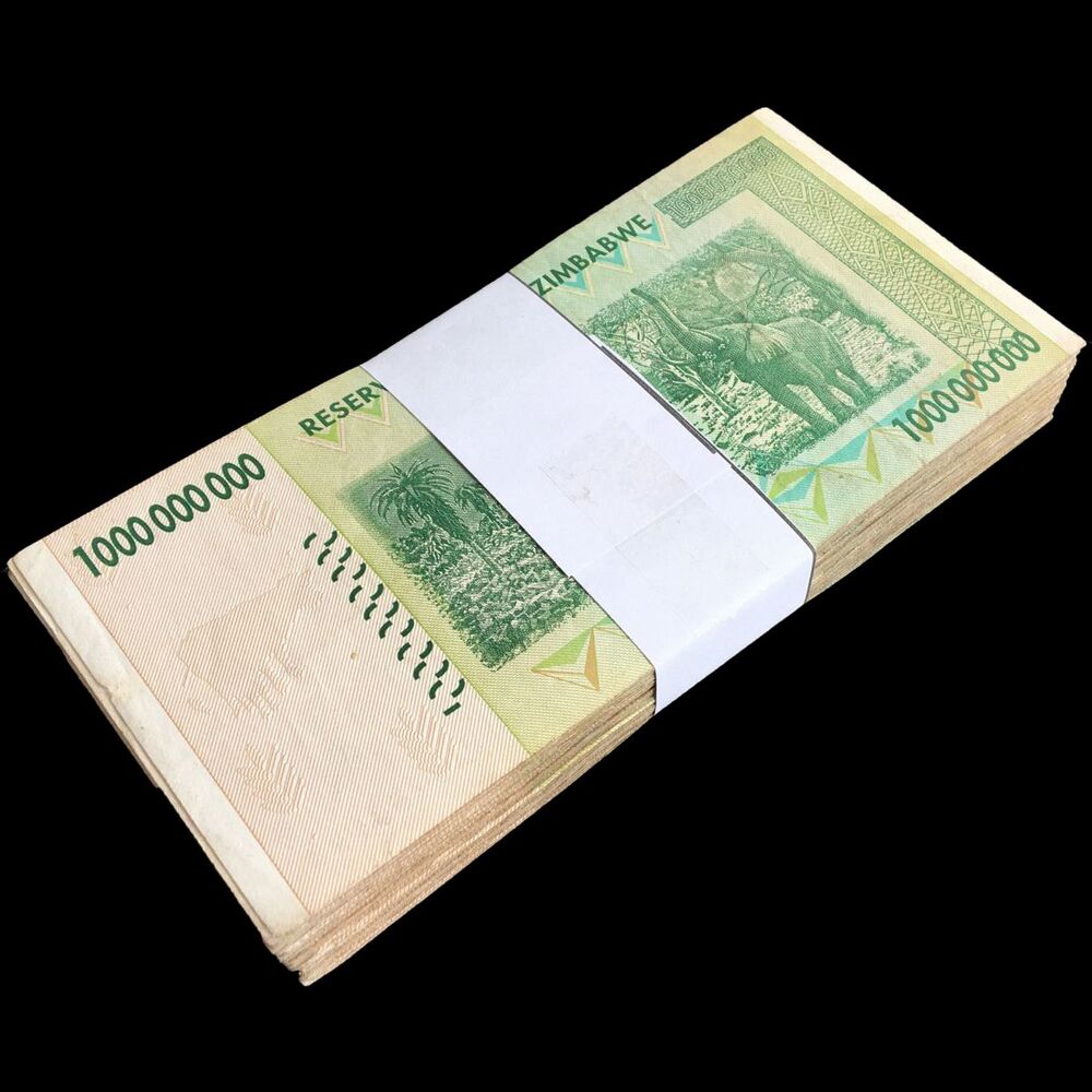Zimbabwe - 1.000.000.000 Dollars 2008 - Pick- 83 / B174 - Bundle 100 PCS - USED (F, VF, XF)