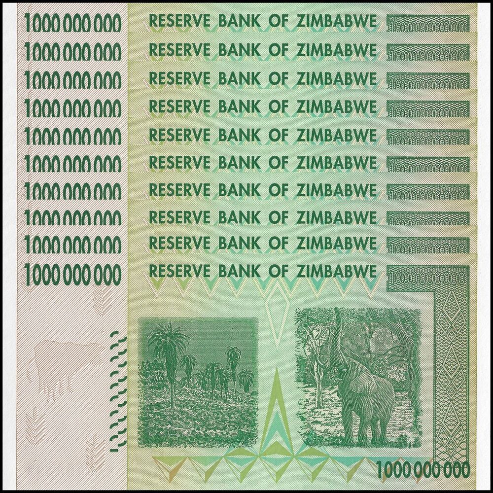Zimbabwe - 1.000.000.000 Dollars 2008 - Pick- 83 / B174 - Set 10 PCS