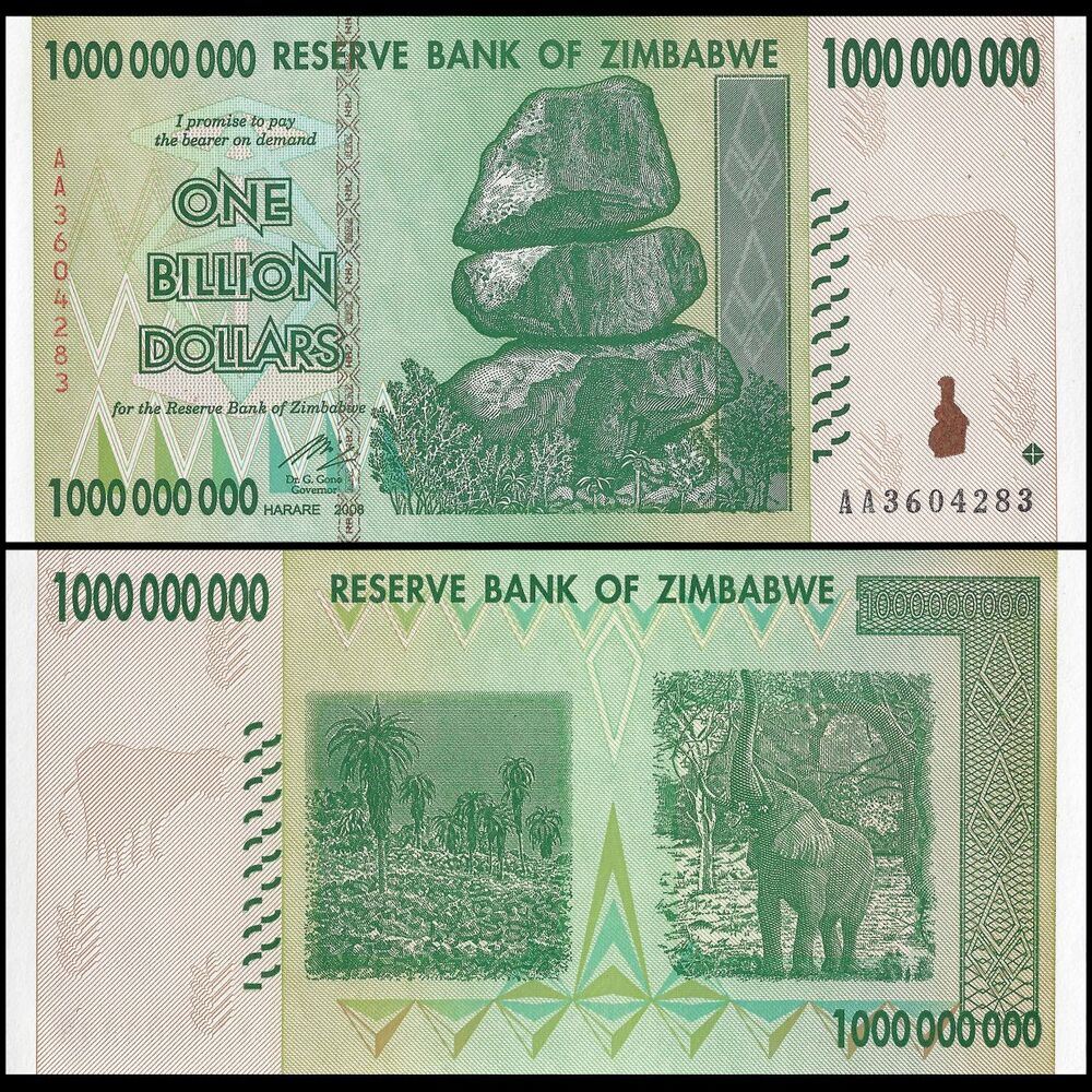 Zimbabwe - 1.000.000.000 Dollars 2008 - Pick- 83 / B174 - Set 10 PCS