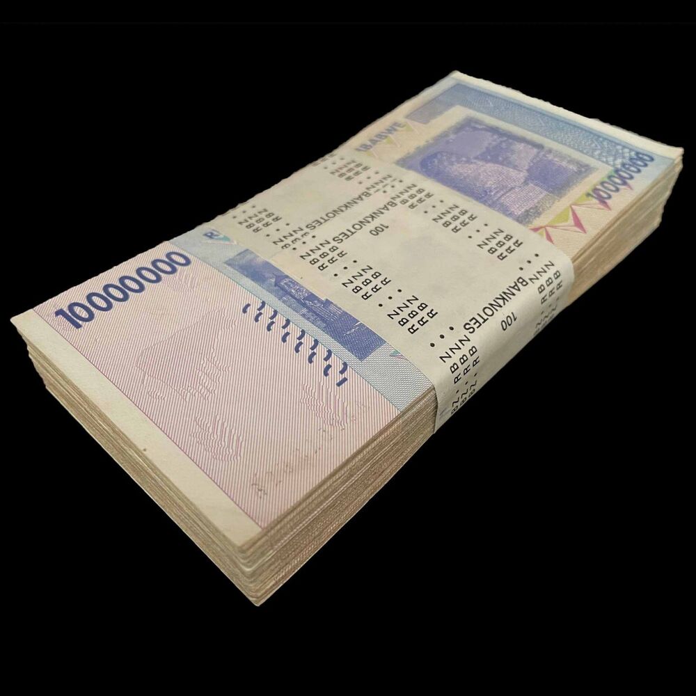 Zimbabwe - 10.000.000 Dollars 2008 - Pick- 78 / B169 - Bundle 100 PCS - USED (F, VF, XF)