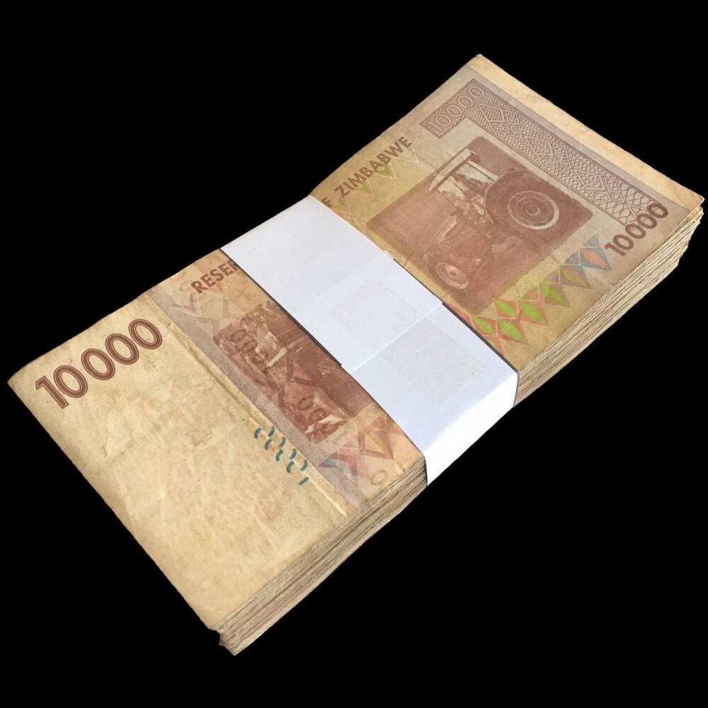 Zimbabwe - 10.000 Dollars 2008 - Pick- 72 / B163 - Bundle 100 PCS - USED (F,VF)