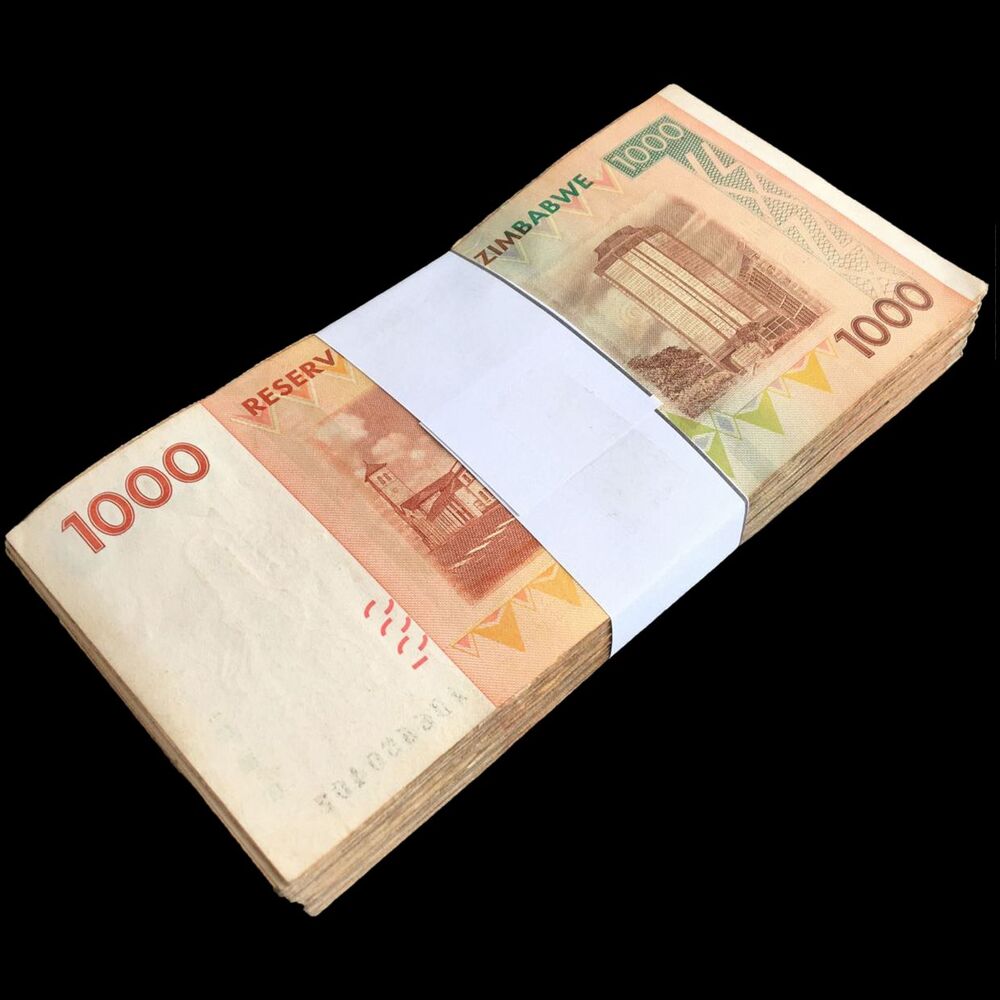 Zimbabwe - 1000 Dollars 2008 - Pick- 71 / B162 - Bundle 100 PCS - USED (F,VF,XF)