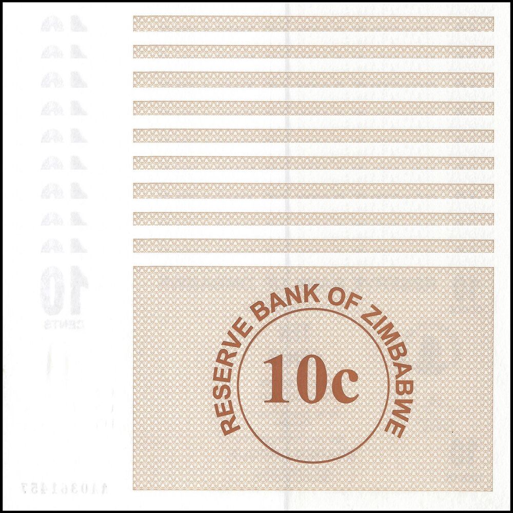 Zimbabwe - 10 Cents 2006 - Pick- 35 - B126 - Set 10 PCS
