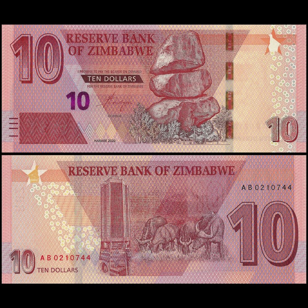 Zimbabwe - 10 Dollars 2020 - Pick- NEW / B194 - Bundle 100 PCS