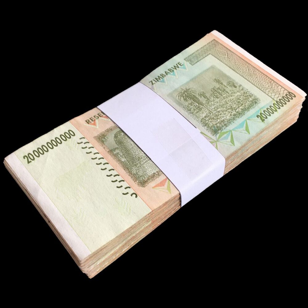 Zimbabwe - 20.000.000.000 Dollars 2008 - Pick- 86 / B177 - Bundle 100 PCS - USED (F, VF, XF)