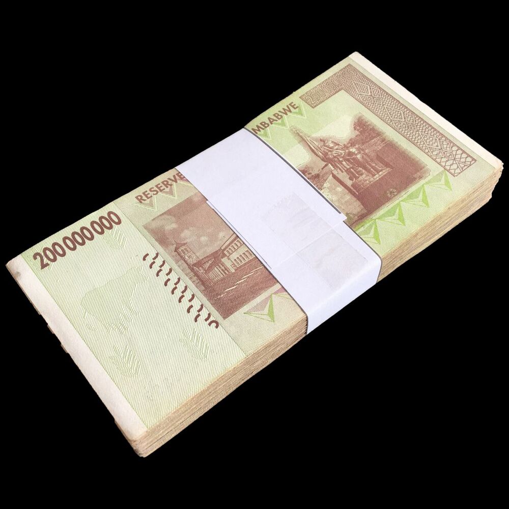 Zimbabwe - 200.000.000 Dollars 2008 - Pick- 81 / B172 - Bundle 100 PCS - USED (F, VF, XF)