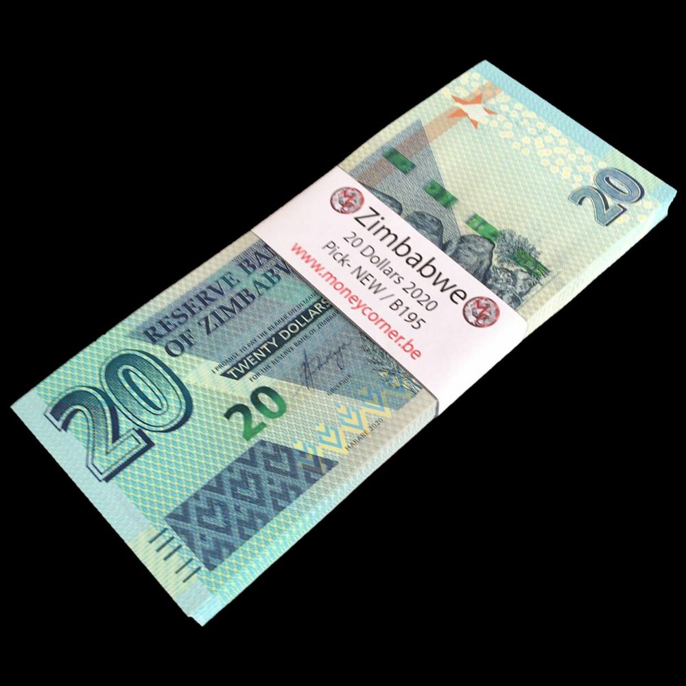 Zimbabwe - 20 Dollars 2020 - Pick- NEW / B195 - Bundle 100 PCS