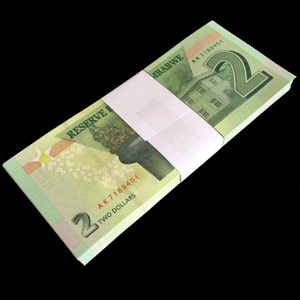 Zimbabwe - 2 Dollars 2019 - Pick- NEW / B192 - Bundle 100 PCS