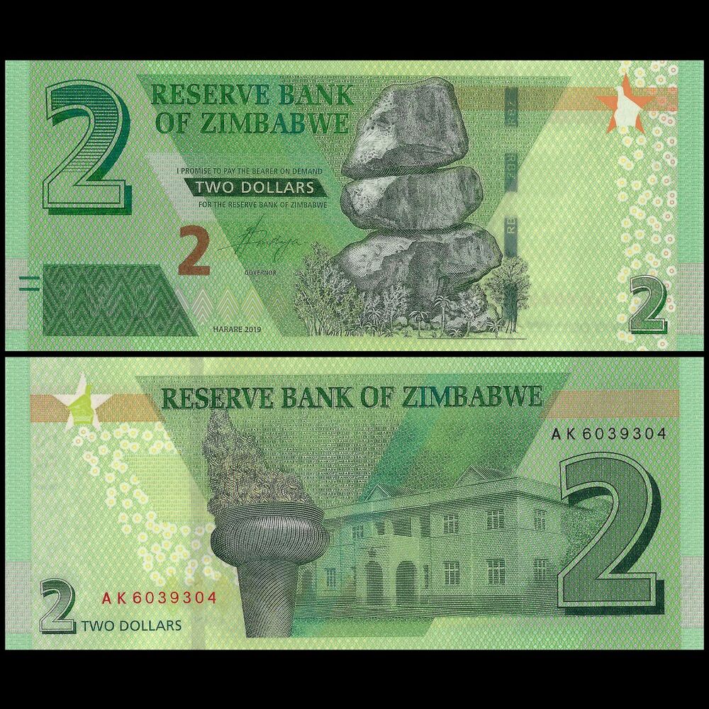 Zimbabwe - 2 Dollars 2019 - Pick- NEW / B192 - Set 10 PCS
