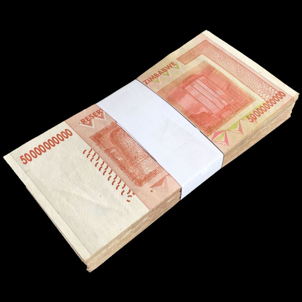 Zimbabwe - 50.000.000.000 Dollars 2008 - Pick- 87 / B178 - Bundle 100 PCS - USED (F, VF, XF)