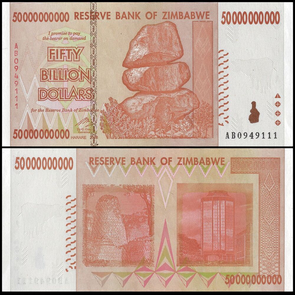 Zimbabwe - 50.000.000.000 Dollars 2008 - Pick- 87 / B178 - Set 10 PCS
