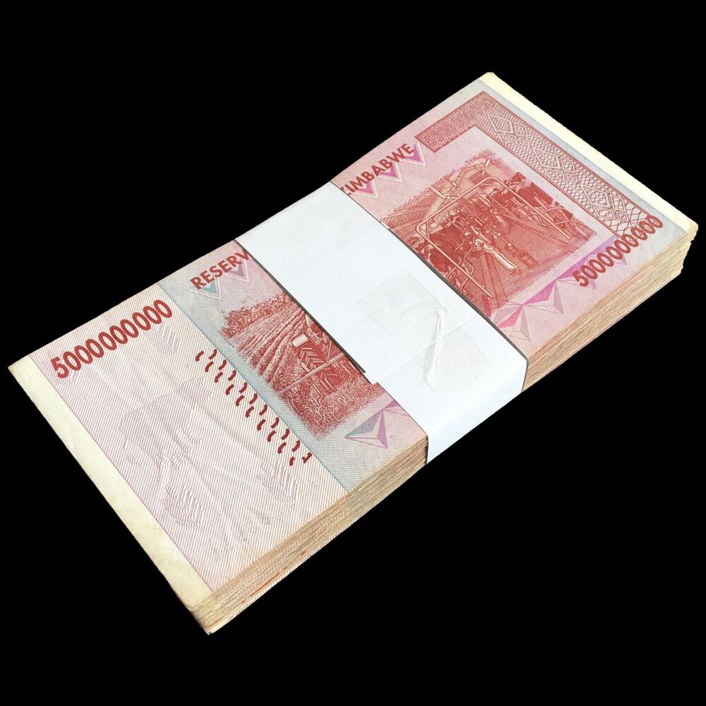Zimbabwe - 5.000.000.000 Dollars 2008 - Pick- 84 / B175 - Bundle 100 PCS - USED (F, VF, XF)