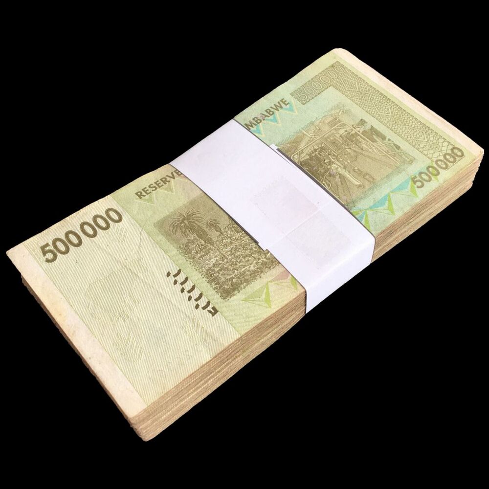Zimbabwe - 500.000 Dollars 2008 - Pick- 76 / B167 - Bundle 100 PCS - USED (F, VF, XF)