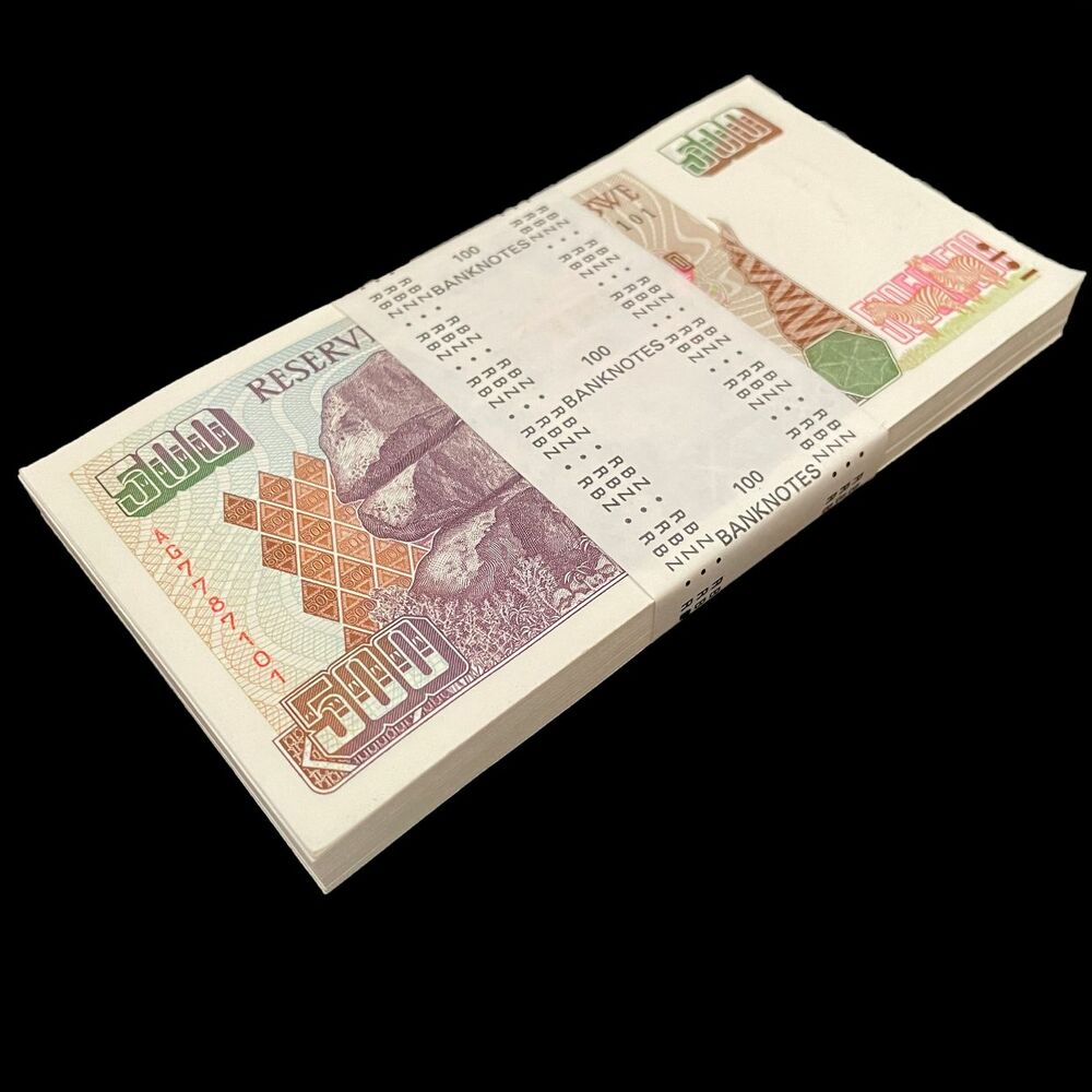 Zimbabwe - 500 Dollars 2001 - Pick- 11a / B111a - Bundle 100 PCS