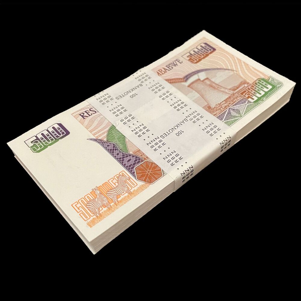 Zimbabwe - 500 Dollars 2001 - Pick- 11a / B111a - Bundle 100 PCS