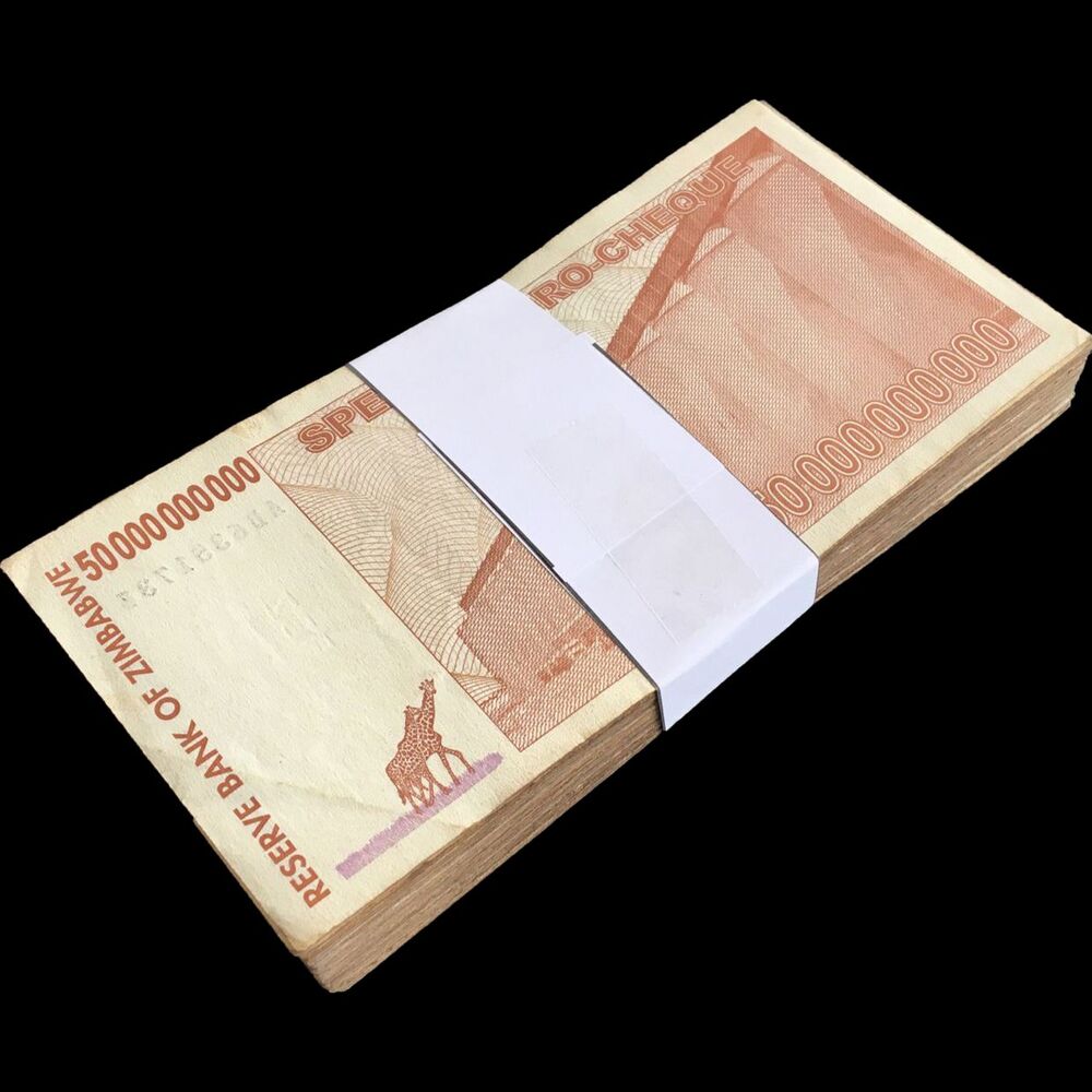 Zimbabwe - 50.000.000.000 Dollars 2008 - Pick- 63 / B154 - Bundle 100 PCS - USED (F,VF,XF)