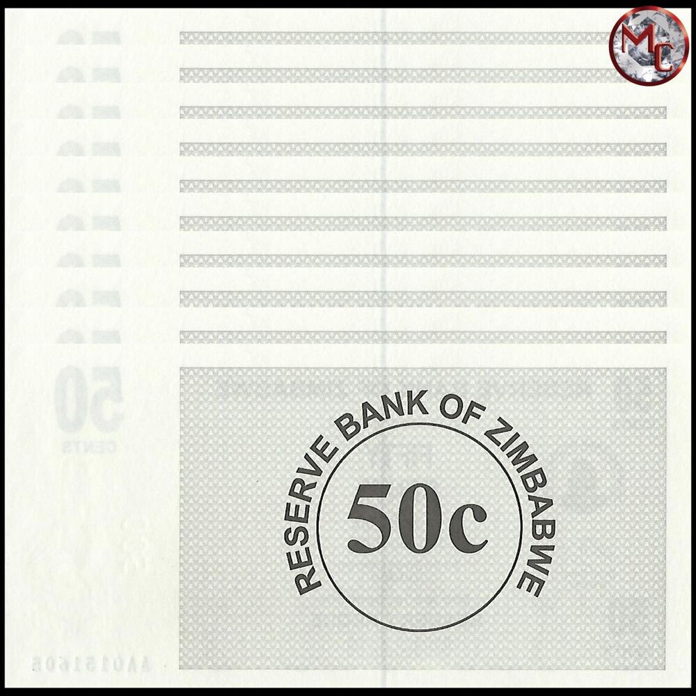 Zimbabwe - 50 Cents  2006 - Pick- 36 / B127 - Set 10 PCS