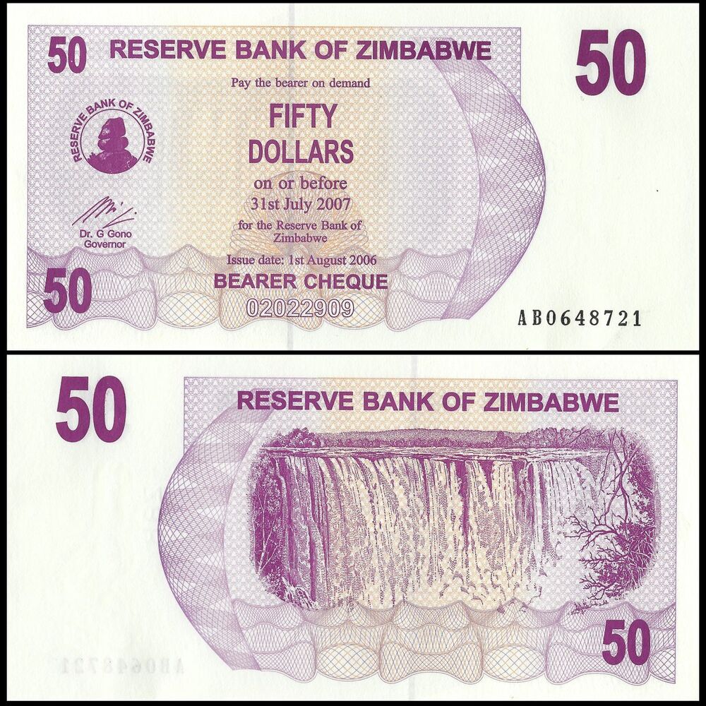 Zimbabwe - 50 Dollars 2006 - Pick- 41 / B132 - Set 10 PCS