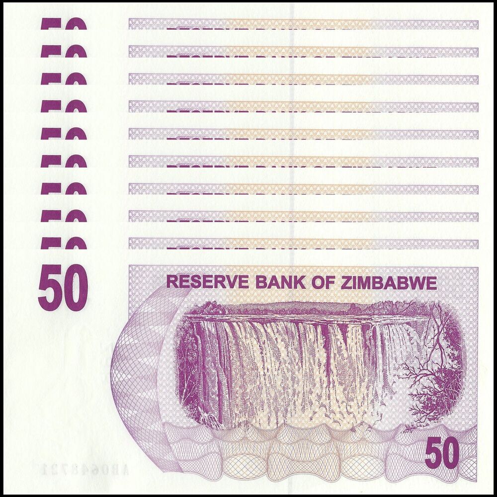 Zimbabwe - 50 Dollars 2006 - Pick- 41 / B132 - Set 10 PCS