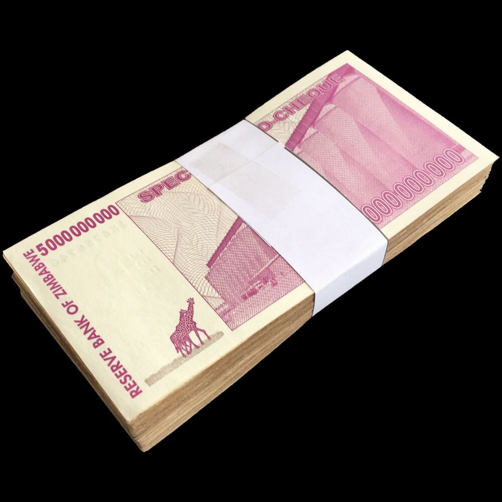 Zimbabwe - 5 Billion Dollars 2008 - Pick- 61 / B152 - Bundle 100 PCS - USED (F,VF,XF)
