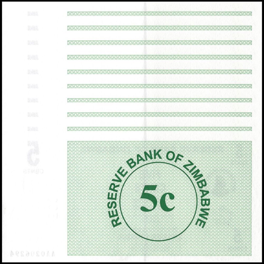 Zimbabwe - 5 Cents 2006 - Pick- 34 / B125 - Set 10 PCS
