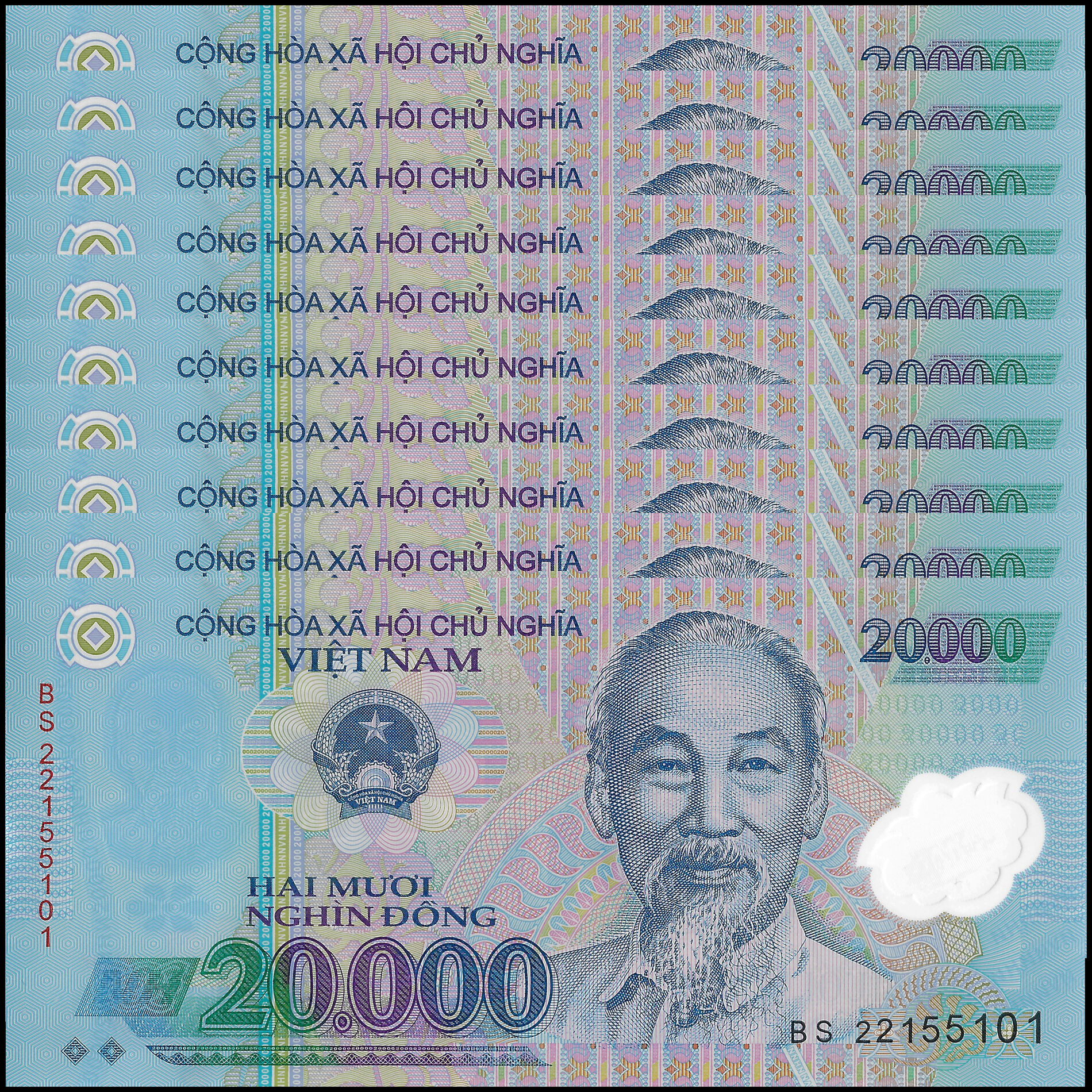 Buy Banknotes - Vietnam - 20.000 Dong 2022 - Pick- 120 / B344m - Set 10 ...